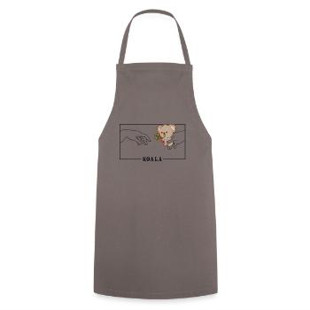 Michel-Ange Création d’Adam Koala Koalabear - Tablier de cuisine - gris - Devant - AI Model Male 185 dark (185cm)