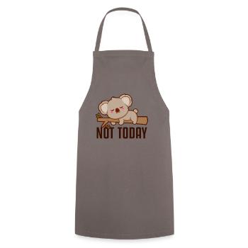 Not Today Koalabear Eucalyptus Phascolarctos - Cooking Apron - grey - Front - AI Model Male 185 dark (185cm)