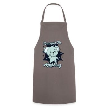 Koalafied For Anything Koalabear Eucalyptus Lover - Cooking Apron - grey - Front - AI Model Male 185 dark (185cm)