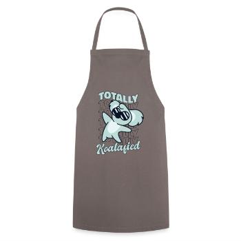 Koala-koala-koalifié totalement koala-koala amateur d’eucalyptus - Tablier de cuisine - gris - Devant - AI Model Male 185 dark (185cm)
