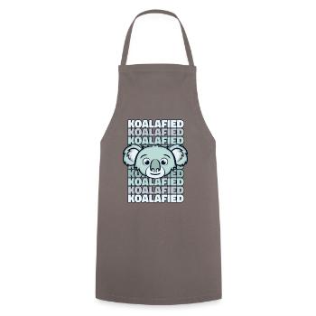 Koalafied Koalabear Eucalyptus Phascolarctos - Cooking Apron - grey - Front - AI Model Male 185 dark (185cm)