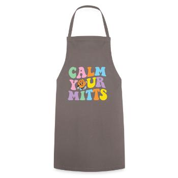 Calm Your Mitts Baseball-t-shirt - Kochschürze - Grau - Vorne - AI Model Male 185 dark (185cm)