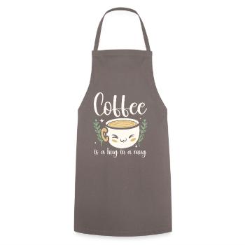 Coffee Hug In A Mug Comfort Tee - Kochschürze - Grau - Vorne - AI Model Male 185 dark (185cm)