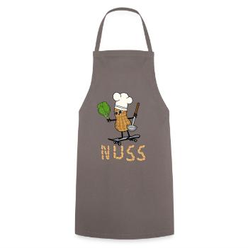 Cacahuète Cuire Légumes Cuisson Rapide Végétarien - Tablier de cuisine - gris - Devant - AI Model Male 185 dark (185cm)