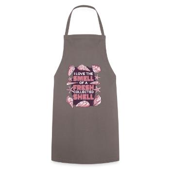 Odeur d’un coquillage fraîchement collecté Coquillage Coquillage - Tablier de cuisine - gris - Devant - AI Model Male 185 dark (185cm)