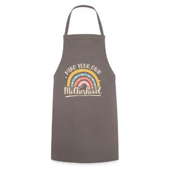 T-shirt unique de la vie de maman de la maternité - Tablier de cuisine - gris - Devant - AI Model Male 185 dark (185cm)