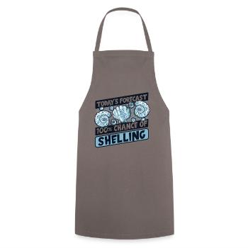100 % de chances de bombarder le coquillage Bivalvia - Tablier de cuisine - gris - Devant - AI Model Male 185 dark (185cm)