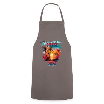 T-shirt « Croisière Lune de Miel Pour Couples 2024 » - Tablier de cuisine - gris - Devant - AI Model Male 185 dark (185cm)