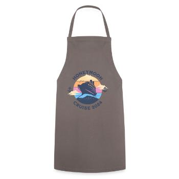 T-shirt « Croisière Lune de Miel Pour Couples 2024 » - Tablier de cuisine - gris - Devant - AI Model Male 185 dark (185cm)
