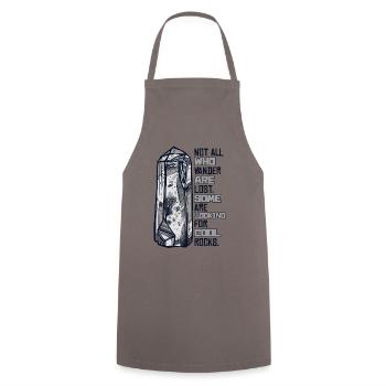 Certains sont à la recherche de roches froides géologue minéral - Tablier de cuisine - gris - Devant - AI Model Male 185 dark (185cm)