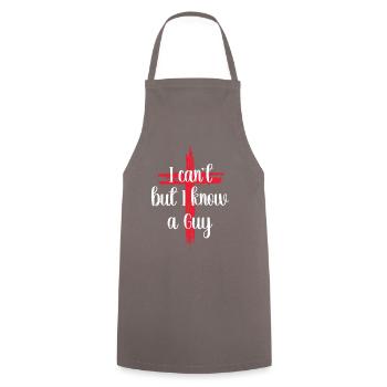 Funny ChristianFunny Christian Pastel k - Cooking Apron - grey - Front - AI Model Male 185 dark (185cm)