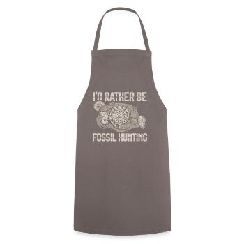 Passion forT-shirt "fossil Hunting Adventure" - Cooking Apron - grey - Front - AI Model Male 185 dark (185cm)