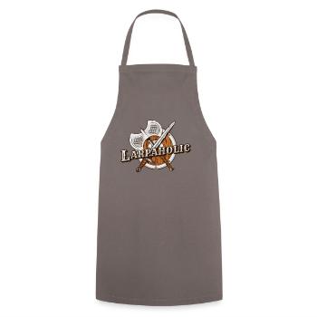 Larpaholic LARPing Armor Weapons Character LARP - Cooking Apron - grey - Front - AI Model Male 185 dark (185cm)