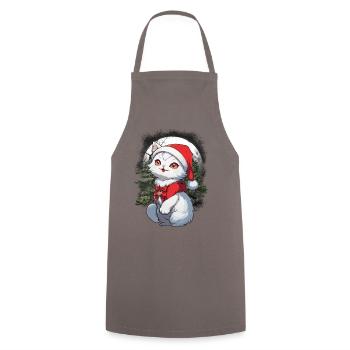 Cat Cats Child Children Forest Dwellers Meow - Cooking Apron - grey - Front - AI Model Male 185 dark (185cm)