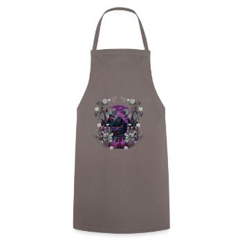 Vintage Deer Retro Woodland Animals Deer - Cooking Apron - grey - Front - AI Model Male 185 dark (185cm)