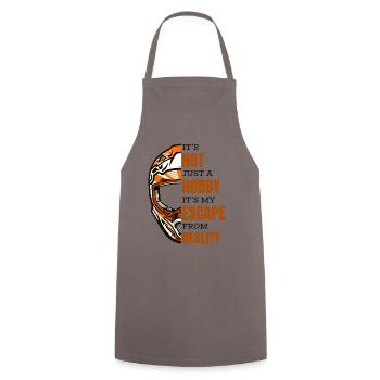C’est mon évasion de la réalité de la course Supermoto - Tablier de cuisine - gris - Devant - AI Model Male 185 dark (185cm)