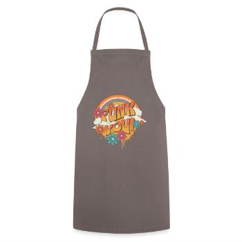 Funk You Vintage Music Tee - Kochschürze - Grau - Vorne - AI Model Male 185 dark (185cm)