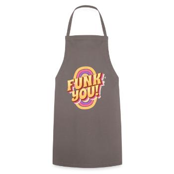 Funk You Vintage Music Tee - Kochschürze - Grau - Vorne - AI Model Male 185 dark (185cm)
