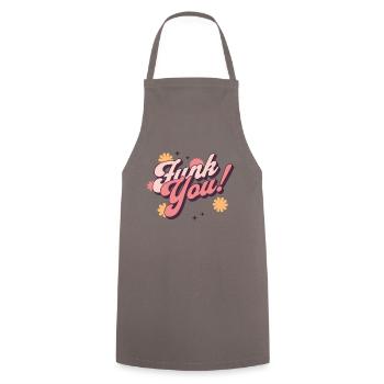 Funk You Vintage Music Tee - Kochschürze - Grau - Vorne - AI Model Male 185 dark (185cm)