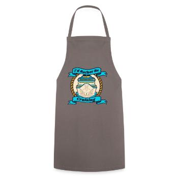 Je préfère être en croisière vacances - Tablier de cuisine - gris - Devant - AI Model Male 185 dark (185cm)