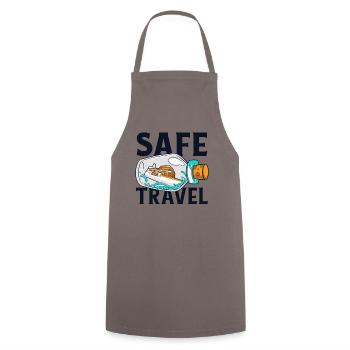 Safe Travel Cruise Ship Cruising Crew Cruise - Cooking Apron - grey - Front - AI Model Male 185 dark (185cm)