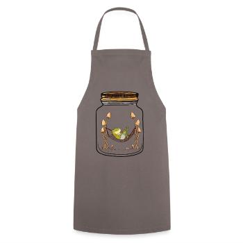 Nature Frogs Frog Amphibian Toad - Cooking Apron - grey - Front - AI Model Male 185 dark (185cm)
