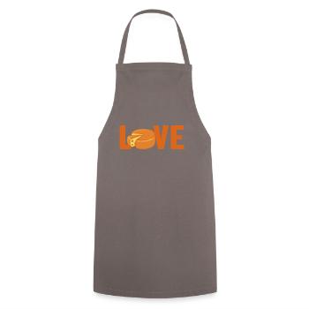 Gouda Liebe Queso Käsehändler Hersteller Liebhaber Gouda - Kochschürze - Grau - Vorne - AI Model Male 185 dark (185cm)