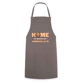 La maison est là où mon tatou est la fée rose - Tablier de cuisine - gris - Devant - AI Model Male 185 dark (185cm)