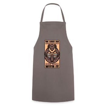 Roll With It Pink Fairy Chlamyphoridae Cingulata - Cooking Apron - grey - Front - AI Model Male 185 dark (185cm)