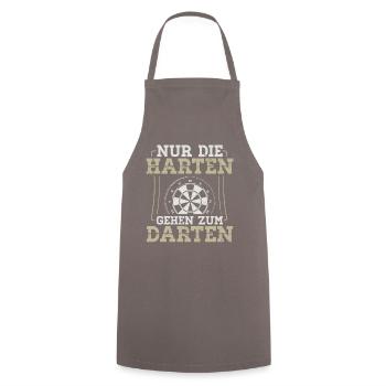 Motivierendes Dartsport Shirt - Kochschürze - Grau - Vorne - AI Model Male 185 dark (185cm)