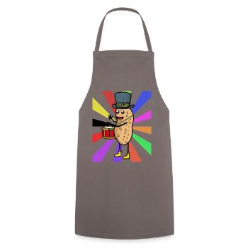 Erdnuss Trommler Geburtstag Geburtstagsgeschenk - Kochschürze - Grau - Vorne - AI Model Male 185 dark (185cm)