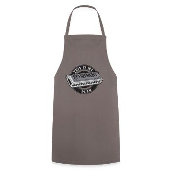 This Is My Retirement Plan Harmonist Harmonicist - Cooking Apron - grey - Front - AI Model Male 185 dark (185cm)