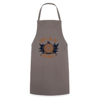 Ne soyez pas un jeu de lancer de hache Axehole Thrower - Tablier de cuisine - gris - Devant - AI Model Male 185 dark (185cm)