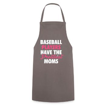 baseball Players Prettiest Moms t-shirt - Cooking Apron - grey - Front - AI Model Male 185 dark (185cm)