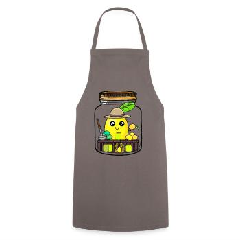 Zitronen Lemtonen Saft Verkäufer Zitrone Kind - Kochschürze - Grau - Vorne - AI Model Male 185 dark (185cm)