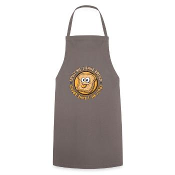 Vertrauen Sie mir, ich backe Brot Brotbackautomat Brotteig - Kochschürze - Grau - Vorne - AI Model Male 185 dark (185cm)