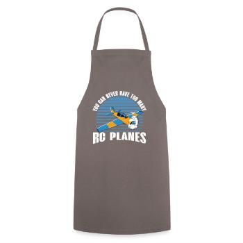 RC Airplanes Hobbyist T-shirt - Cooking Apron - grey - Front - AI Model Male 185 dark (185cm)