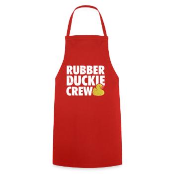 Rubber Duckie Crew T-shirt - Cooking Apron - red - Front - AI Model Male 185 dark (185cm)