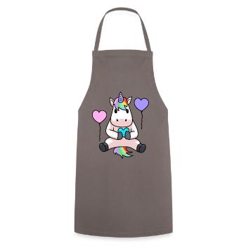 Unicorn Birthday Birthday Gift Kids - Cooking Apron - grey - Front - AI Model Male 185 dark (185cm)