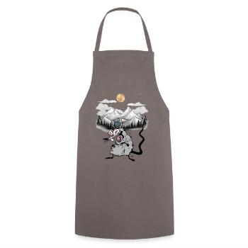 Tyrolienne Randonnée Rat Rats Autriche Suisse - Tablier de cuisine - gris - Devant - AI Model Male 185 dark (185cm)