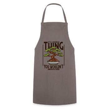It's A Bonsai Thing Bonsai Töpfe Penjing Indoor - Kochschürze - Grau - Vorne - AI Model Male 185 dark (185cm)