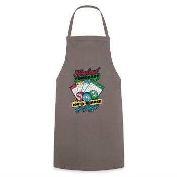 Weekend Forecast 100% Chance Of Bingo Daubers - Cooking Apron - grey - Front - AI Model Male 185 dark (185cm)