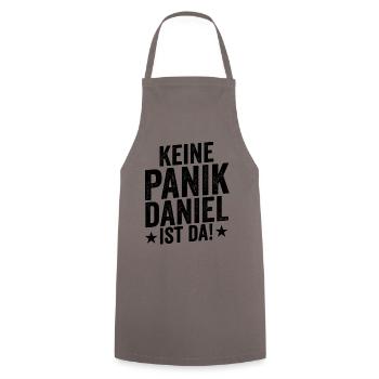 Prénom Daniel - Tablier de cuisine - gris - Devant - AI Model Male 185 dark (185cm)