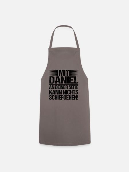 Vorname Daniel - Kochschürze - Grau