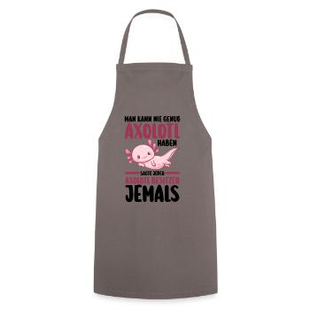 Axolotl - Cooking Apron - grey - Front - AI Model Male 185 dark (185cm)
