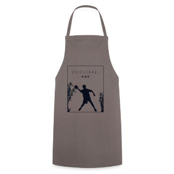 Völkerball Chinesisches Hanzi Prisonball Team Spiel - Kochschürze - Grau - Vorne - AI Model Male 185 dark (185cm)