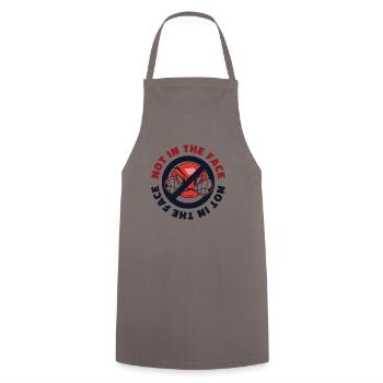 Not In The Face Team Game Prisonball Player - Cooking Apron - grey - Front - AI Model Male 185 dark (185cm)