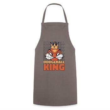 Dodgeball King Game Prisonball Team Player - Cooking Apron - grey - Front - AI Model Male 185 dark (185cm)