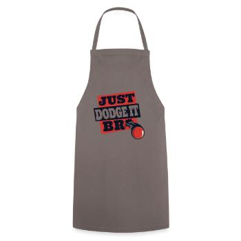 Just Bro Game Prisonball Team Player Dodgeball - Cooking Apron - grey - Front - AI Model Male 185 dark (185cm)