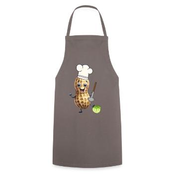 Cacahuète Cuisinier Cuisiniers Chou Légumes - Tablier de cuisine - gris - Devant - AI Model Male 185 dark (185cm)
